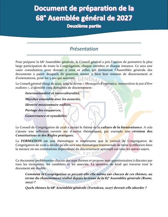 Preparatory document · Part two (French)