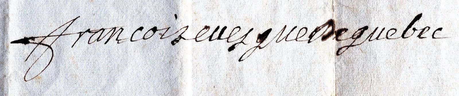 Signature of Saint Francis of Laval
