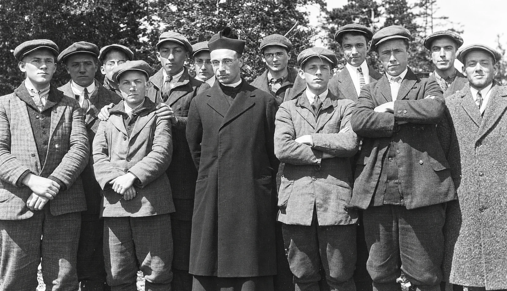 Juvenists with Father François de Nugent