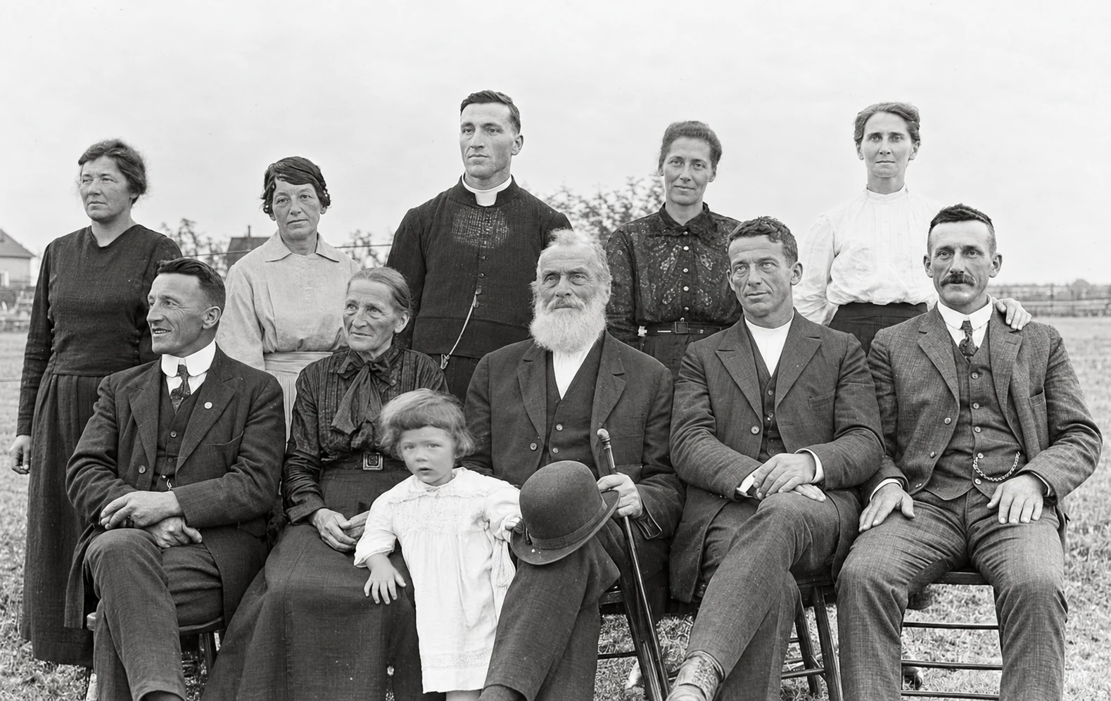 Father Siméon Comeau’s family, 1907