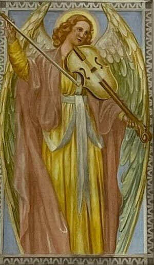 Ange jouant du violon