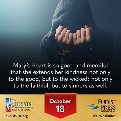 Image for October 18: reflection on Mary's merciful Heart