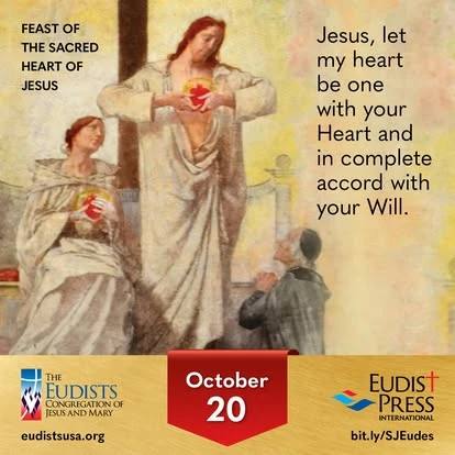 Image pour la fête du Sacré-Cœur de Jésus, le 20 octobre