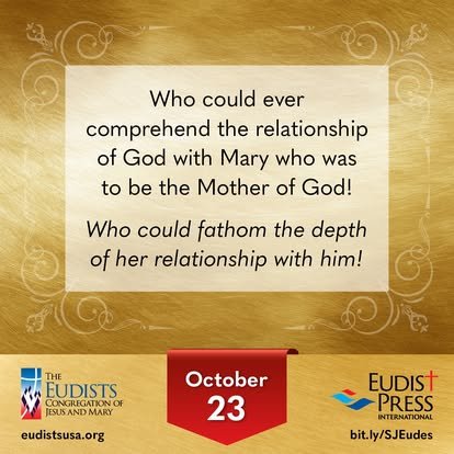 Image for October 23: reflection on Mary's relationship with God