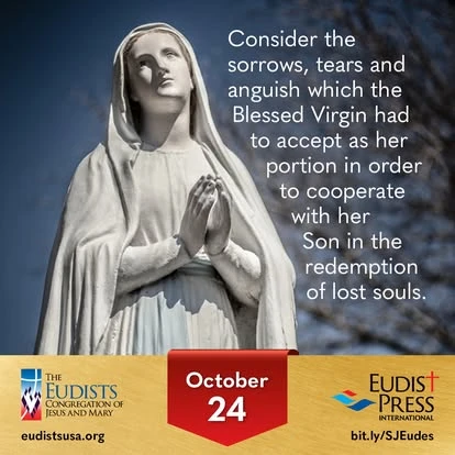 Image du 24 octobre : les douleurs de la Vierge Marie