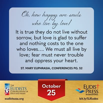 Image for October 25: a reflection on living by love