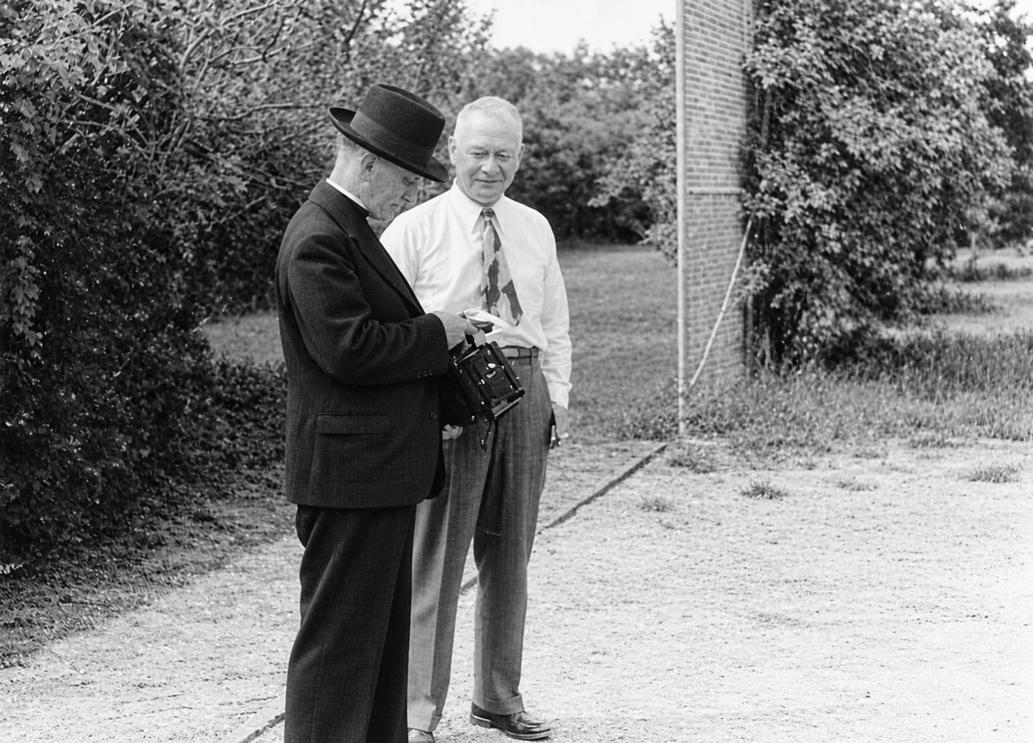 Father D’Amours and Alert Phillips, 1947